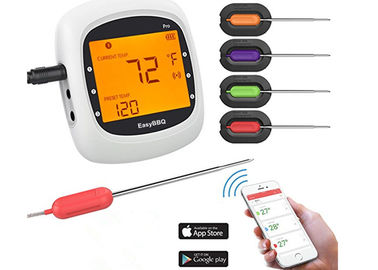 Large LCD Wireless Bluetooth Food Thermometer , Wifi Cooking Thermometer For Kitchen Cooking